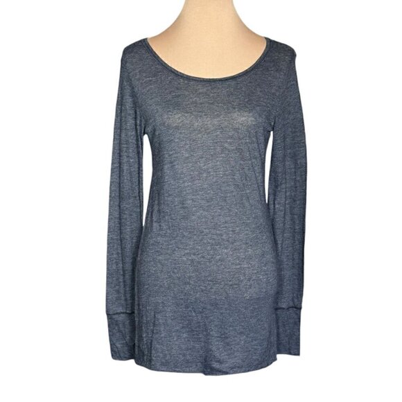 Youth Monument Long Sleeve Thumbhole Tee T-Shirt Sz.L Dark Gray Basic Casual - Picture 1 of 8